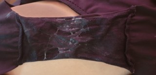 Culotte noire souillé 