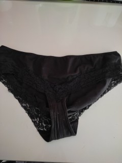 Petite culotte noire personnalisable