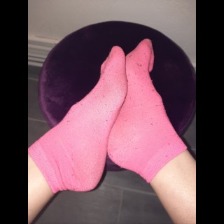 Socquettes rose fluo